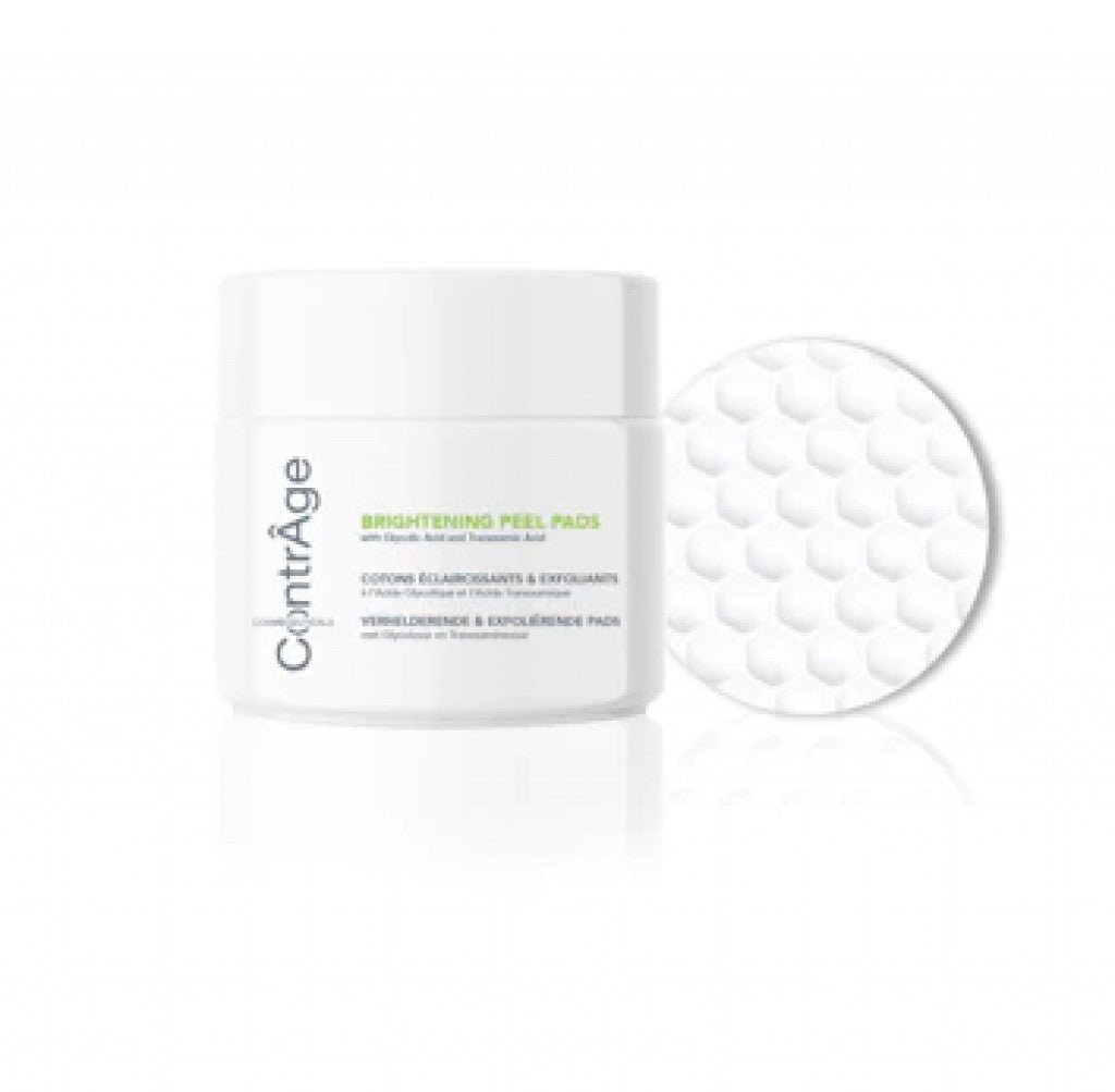Brightening Peel Pads 60 pcs- (Combineert glycolzuur en tranexaminezuur voor een exfoliërend en verhelderend effect. Geschikt voor huidtypes die behandelingen met glycolzuur verdragen.)