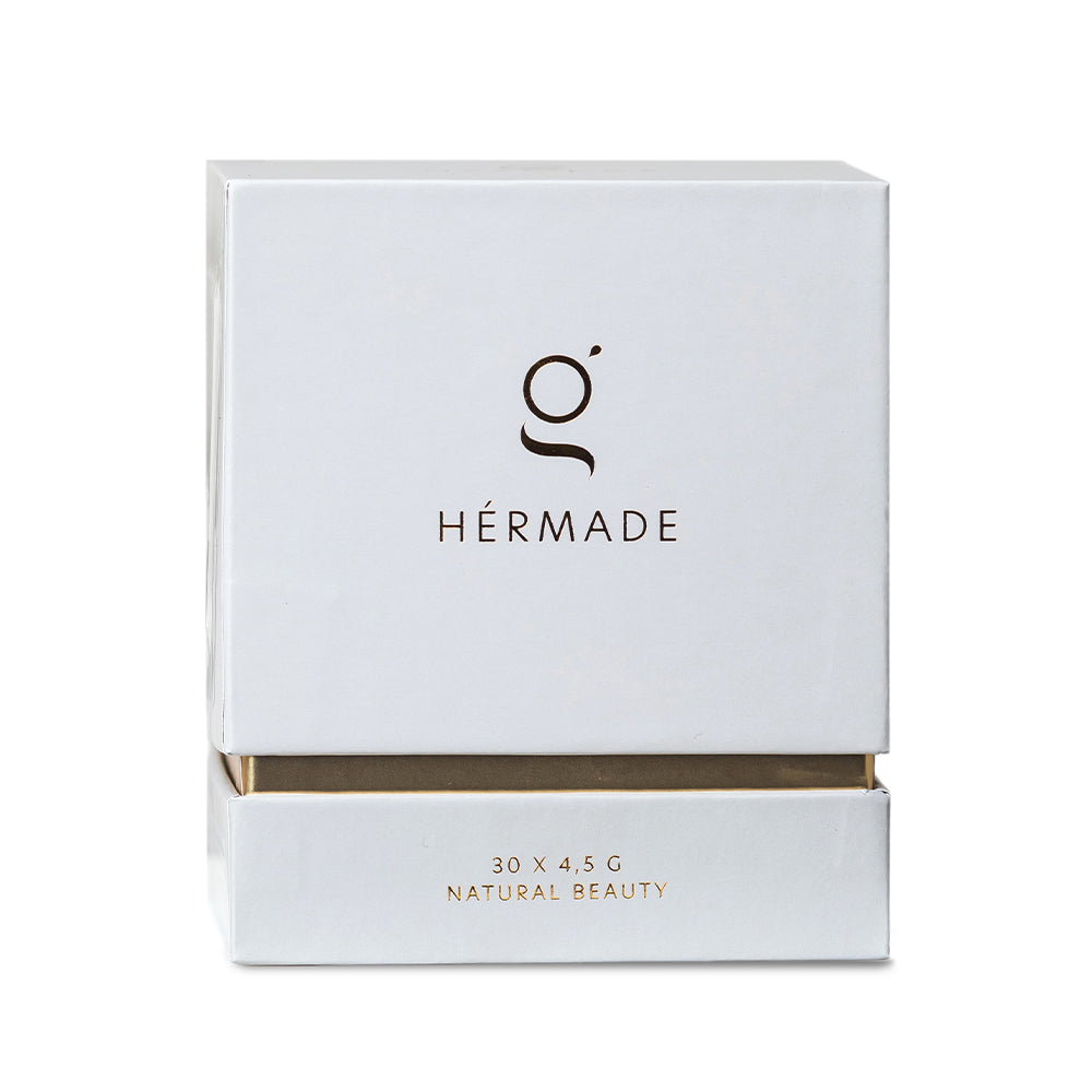 Hérmade - 30x4,5G (Hérmade is ons premium menopauze-supplement, ontwikkeld met intentie voor haar. Een dagelijks ritueel dat rust én energie ondersteunt – minimalistisch, Scandinavisch, effectief. Her-made. Handmade. High-end. Hormonale harmonie.)