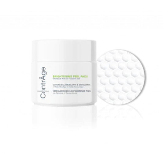 Brightening Peel Pads 60 pcs- (Combineert glycolzuur en tranexaminezuur voor een exfoliërend en verhelderend effect. Geschikt voor huidtypes die behandelingen met glycolzuur verdragen.)