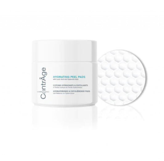 Hydrating Peel Pads 60pcs (HYDRATERENDE PEEL PADS combineren melkzuur en hyaluronzuur voor een exfoliërende en hydraterende werking. Geschikt voor alle huidtypes)
