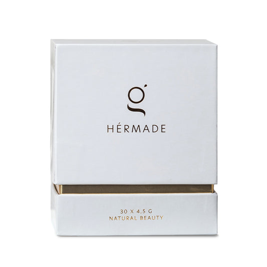 Hérmade - 30x4,5G (Hérmade is ons premium menopauze-supplement, ontwikkeld met intentie voor haar. Een dagelijks ritueel dat rust én energie ondersteunt – minimalistisch, Scandinavisch, effectief. Her-made. Handmade. High-end. Hormonale harmonie.)